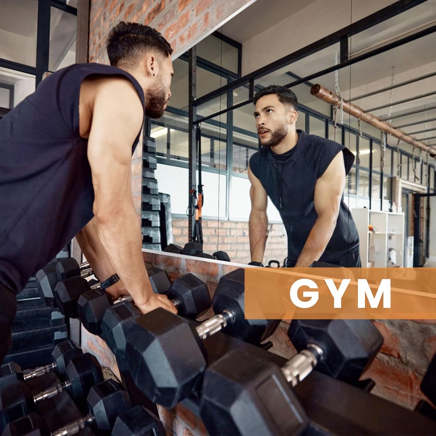 Detalle de Pertetey Home Gym Mirror, 48 x 24 in