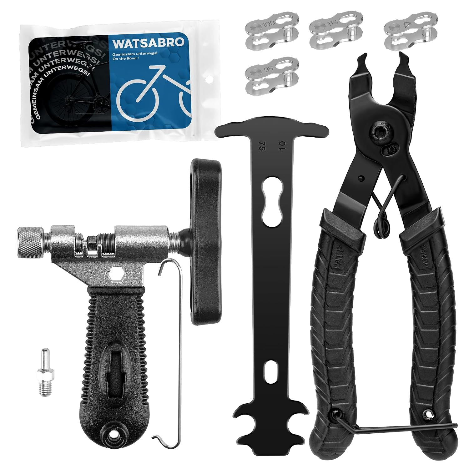 Detalle de WATSABRO Kettennieter Fahrrad Set für 6-12