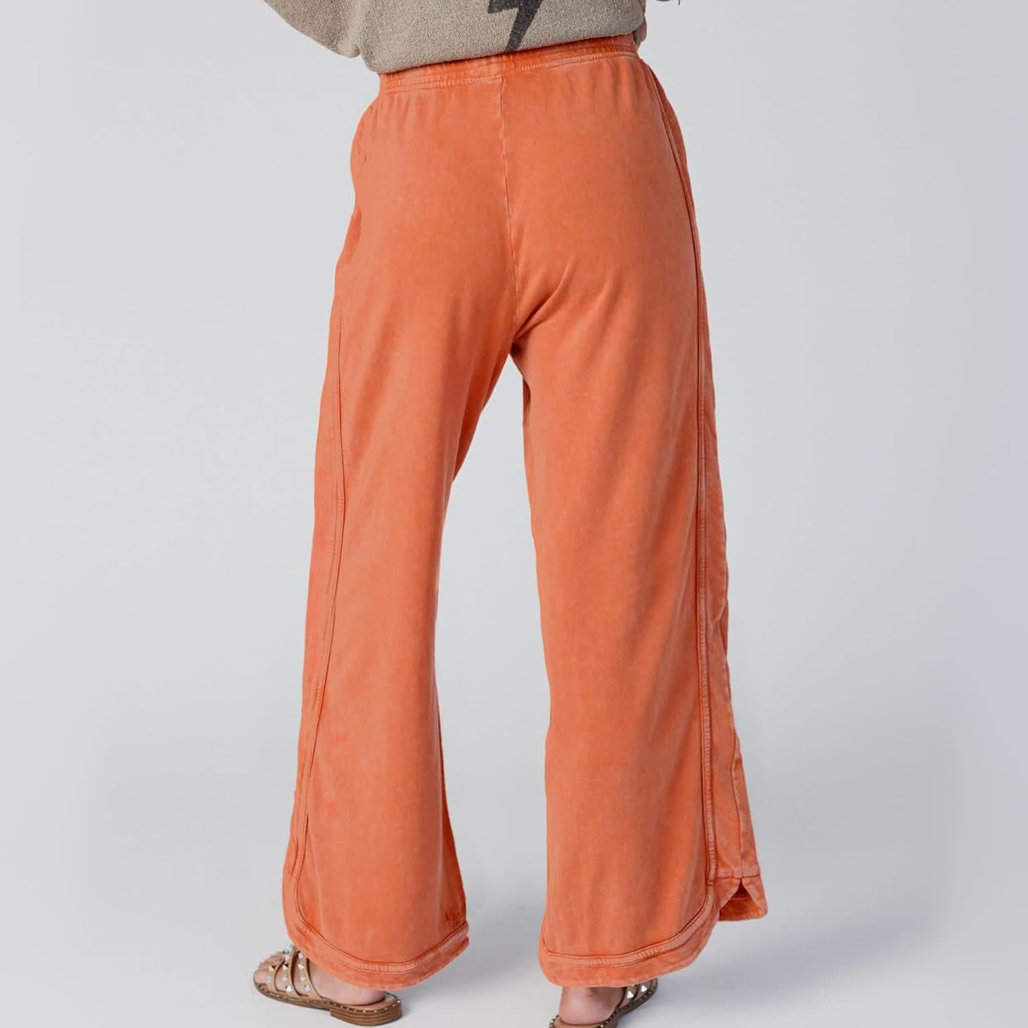 Thumbnail 1 de Hixiaohe Women’s Casual Wide-Leg Sweatpants with High Waist Drawstring & Pockets