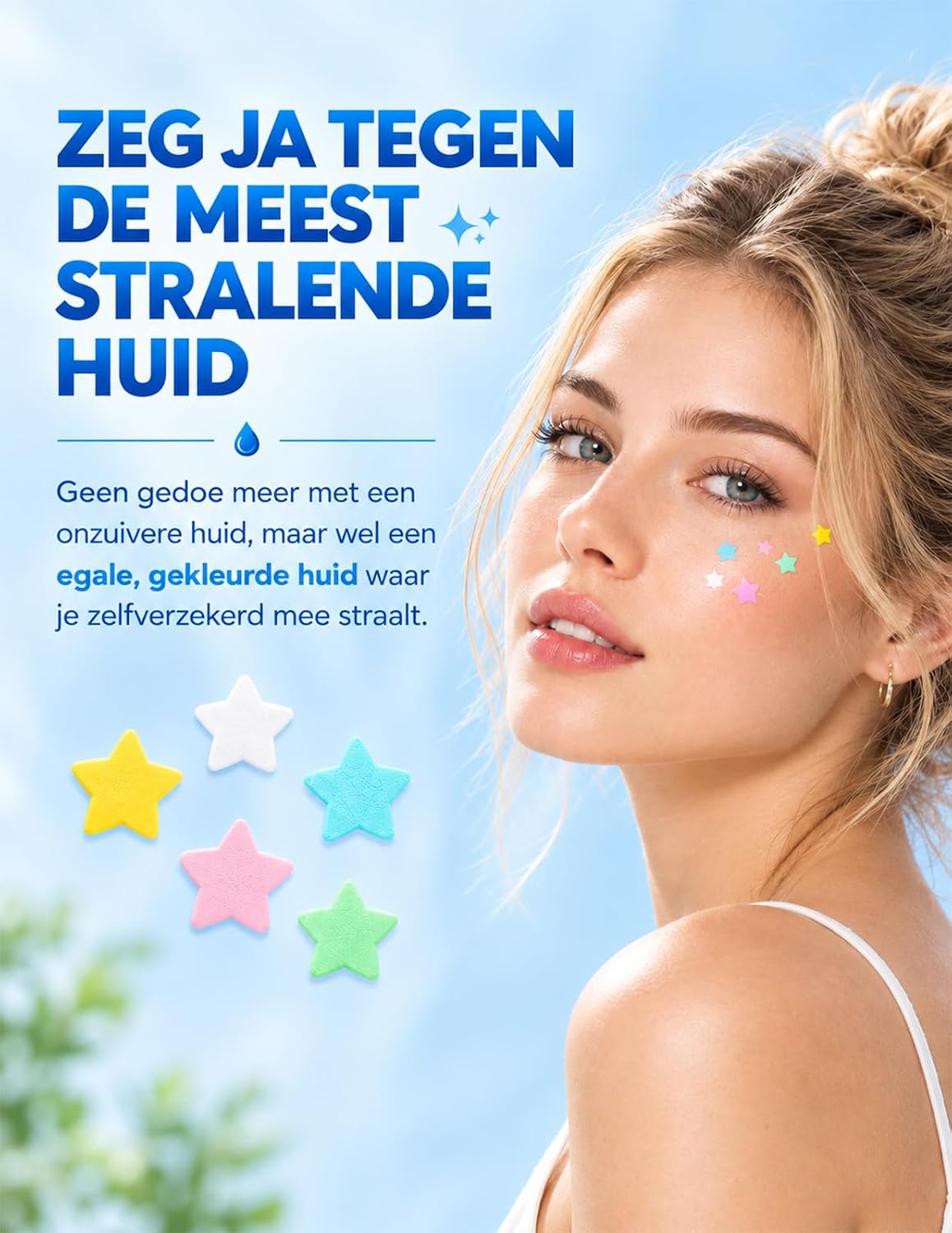 Detalle 2 de Dr. Zitacne puistjespleisters 255 stuks, hydrocolloïde, 5 kleuren en 5 maten