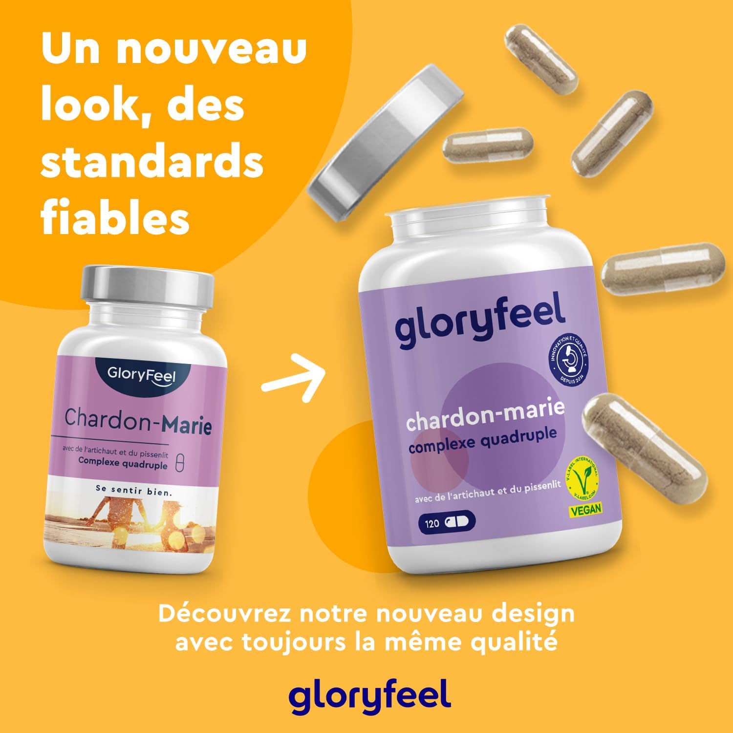 Detalle 2 de Complexe Chardon Marie 120 gélules 500 mg