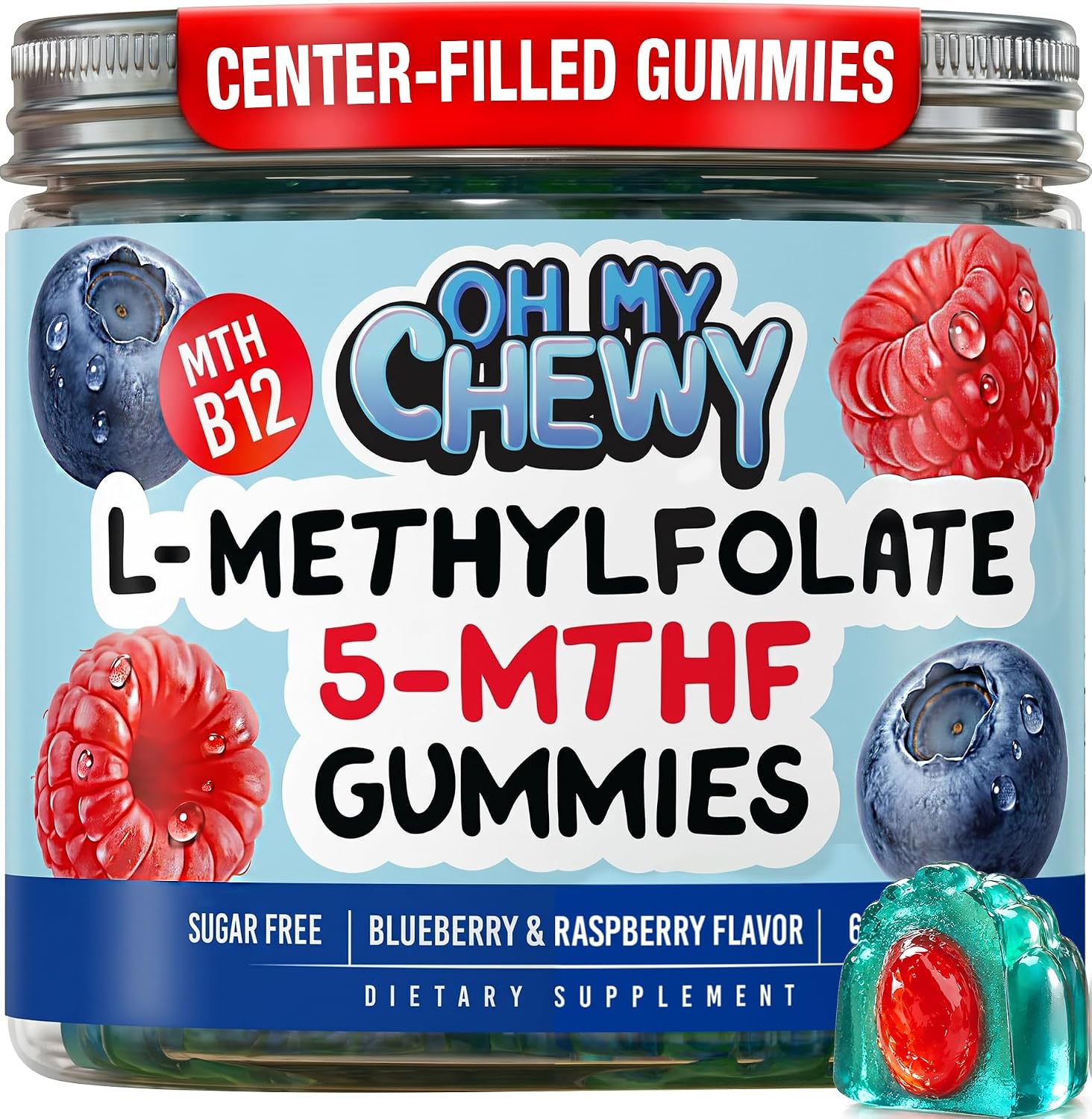 Detalle de 5-MTHF Folate Gummies