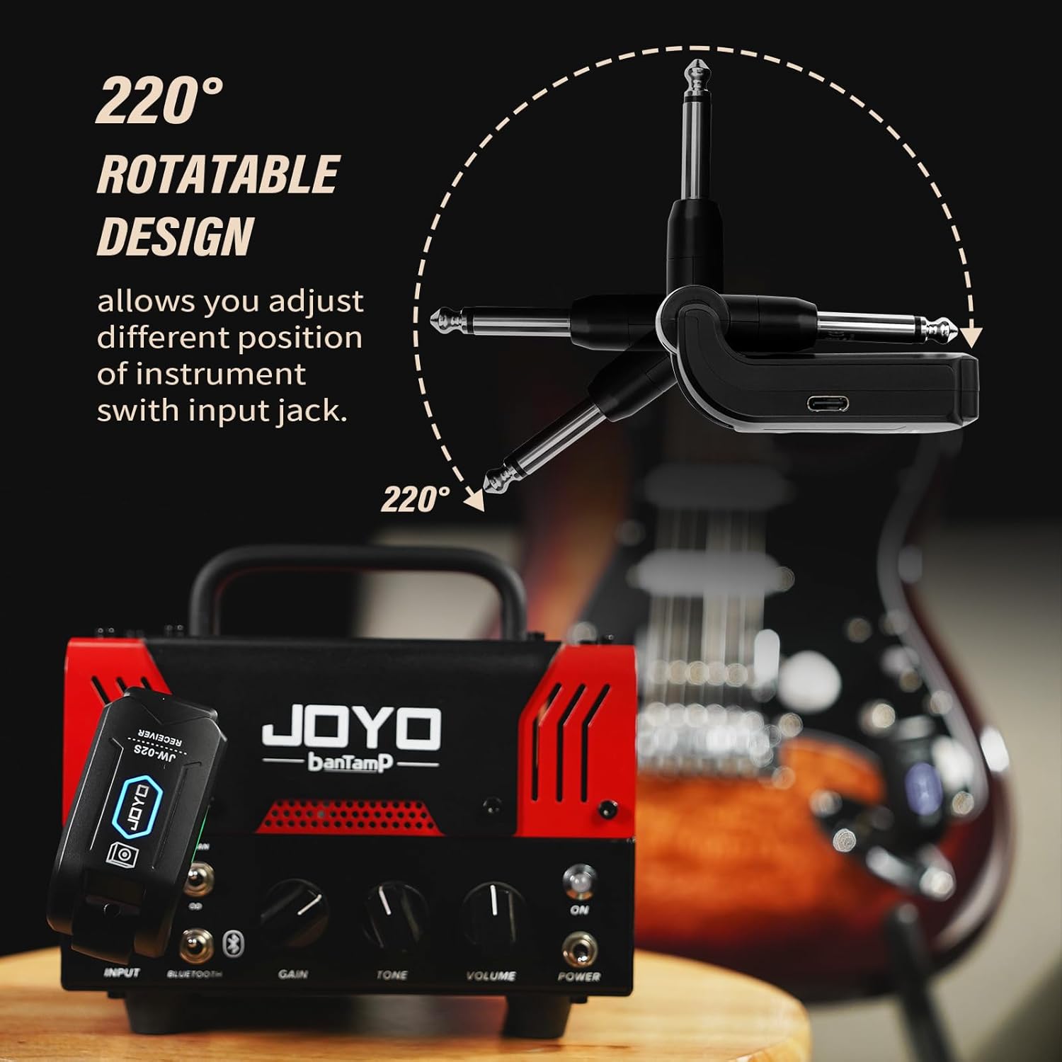 Detalle de JOYO Wireless Guitar System JW-02S