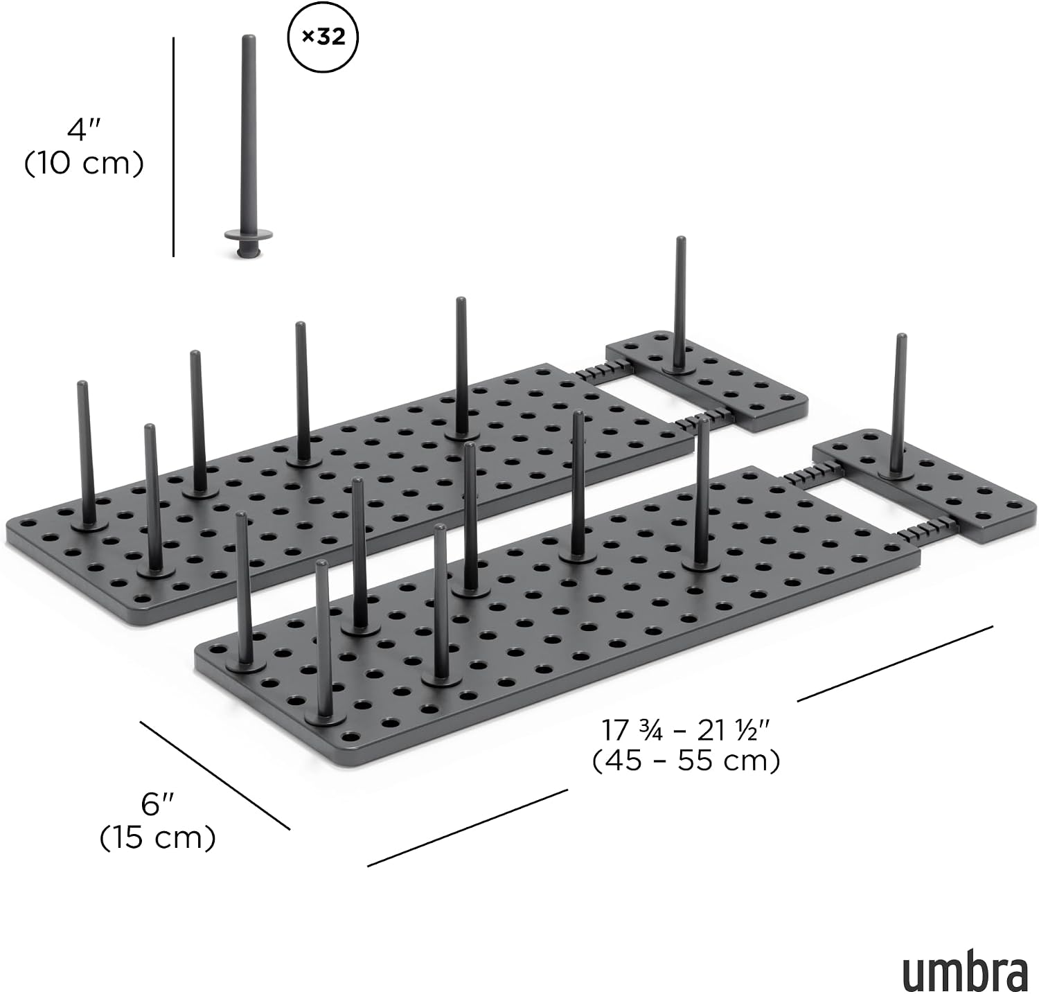 Thumbnail 3 de Umbra Peggy 1004318-149 ladeorganizer, verstelbaar, set van 2