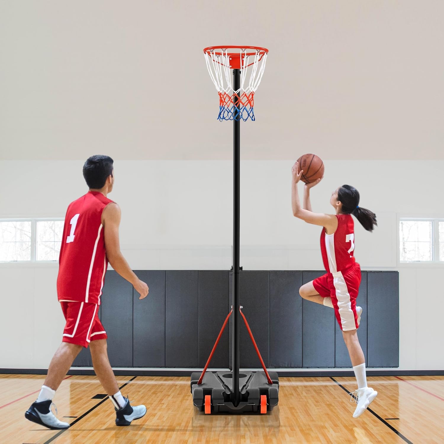 Detalle 2 de Yaheetech Netball Post 245.5-305 cm