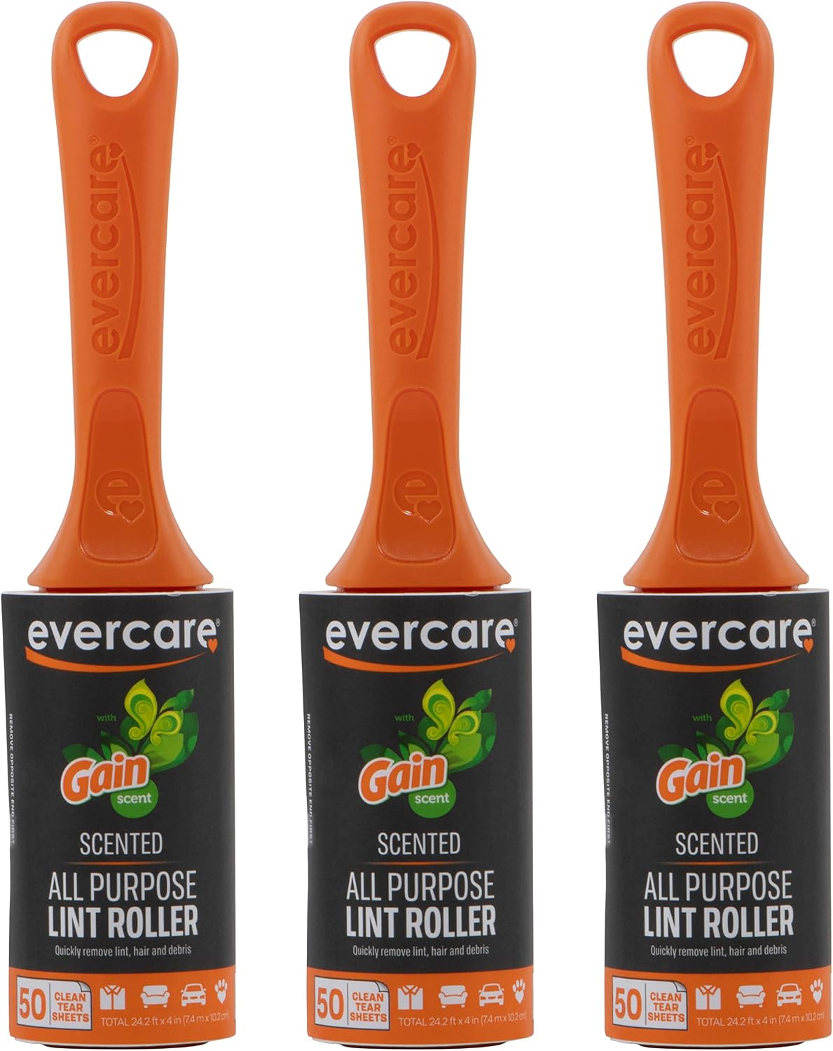 Detalle de Evercare Gain Scented Lint Rollers, 3-Pack with 150 Sheets