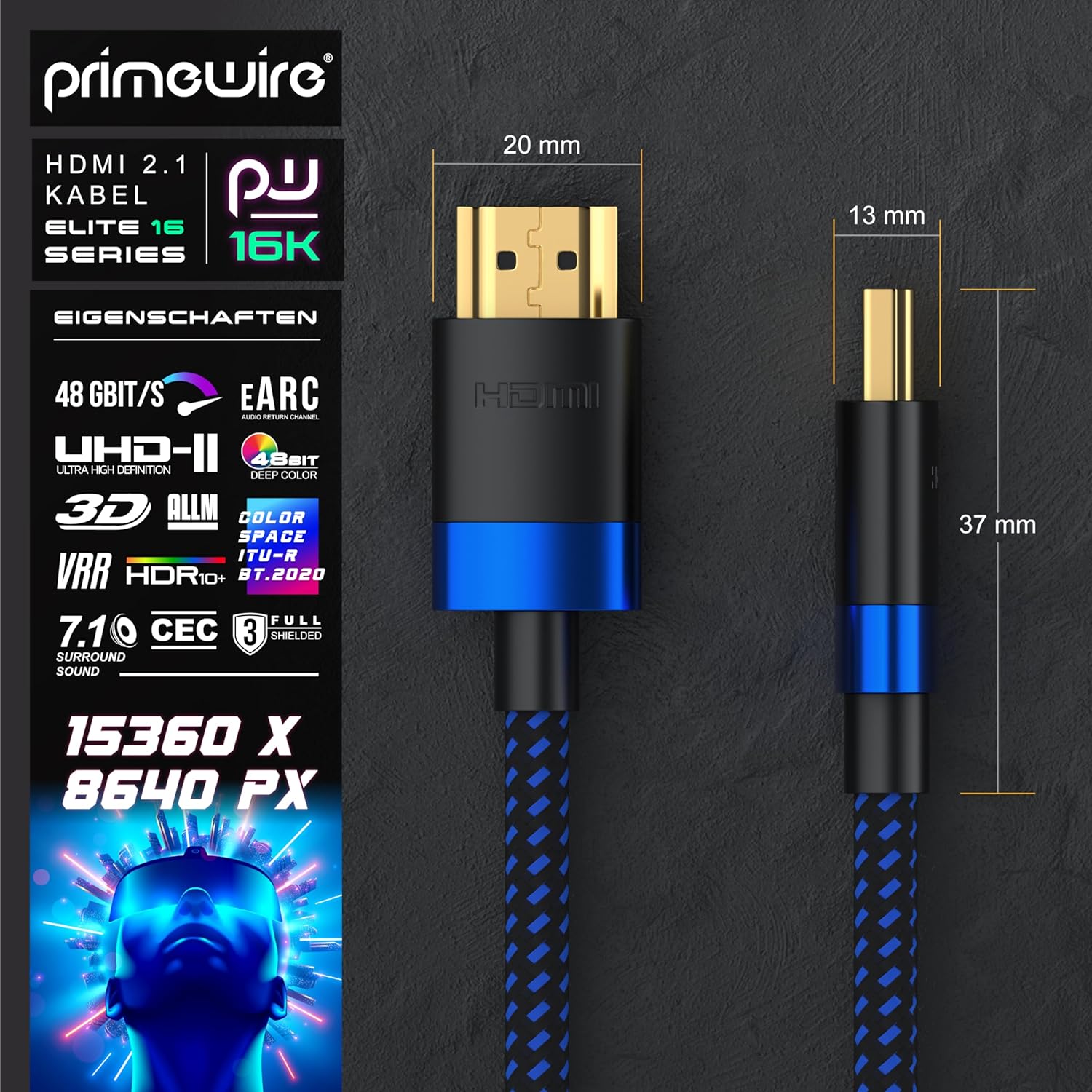 Thumbnail 1 de CSL-Computer CSL 16k HDMI Kabel 2 m