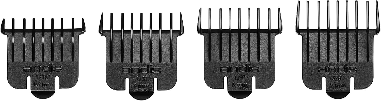 Detalle 2 de Andis 23575 lot de 4 peignes de fixation PMT-1 (4-Piece PMT-1 Attachment Combs)