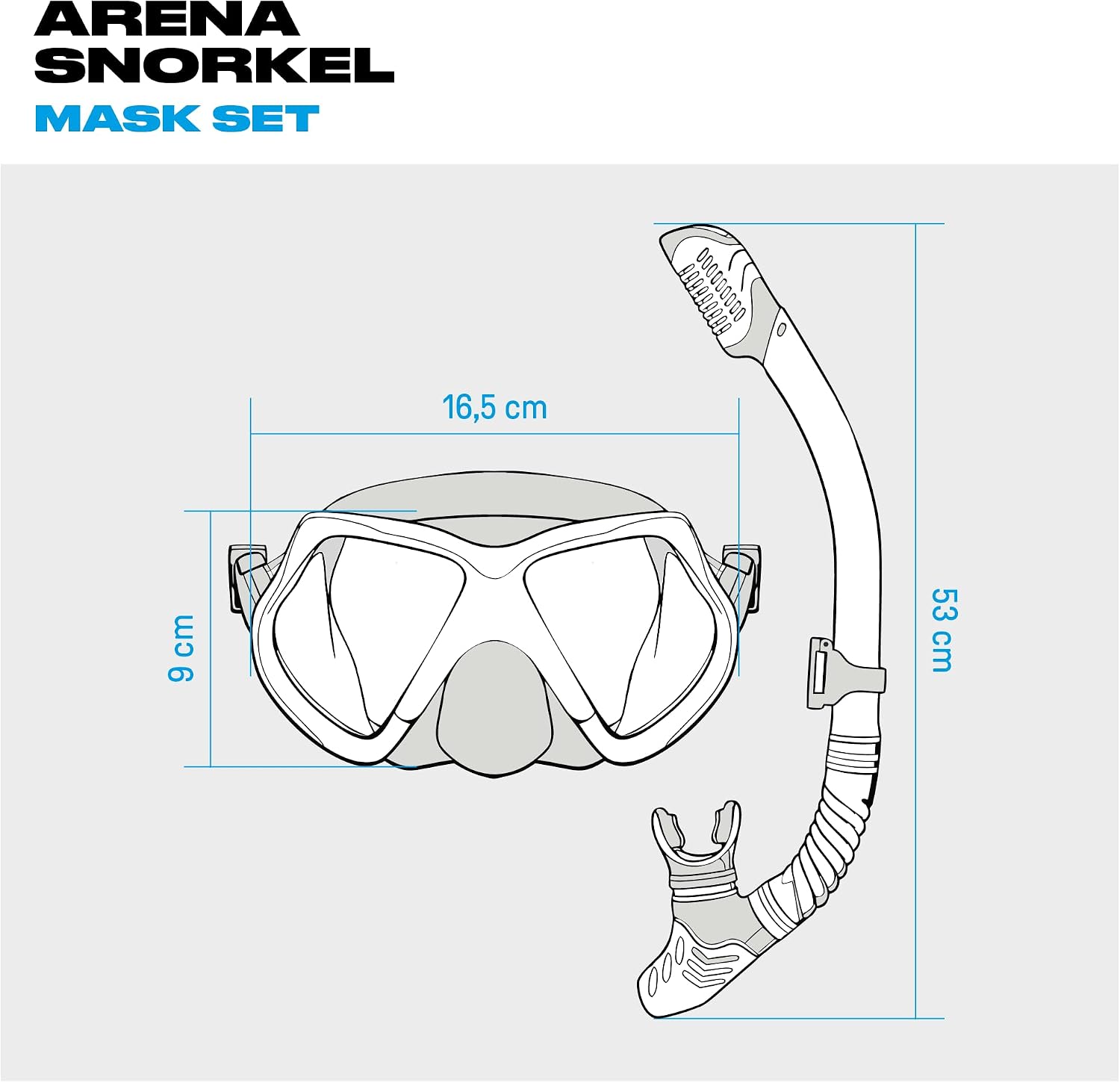 Detalle 2 de Set Maschera e Boccaglio Adulti per Snorkeling – Comfort e Anti-Infiltrazioni in Silicone Ipoallergenico