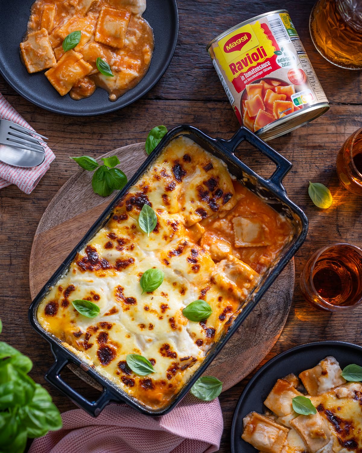 Thumbnail 6 de MAGGI Ravioli in Tomatensauce – Fertiggericht für Camping, 6 x 800 g
