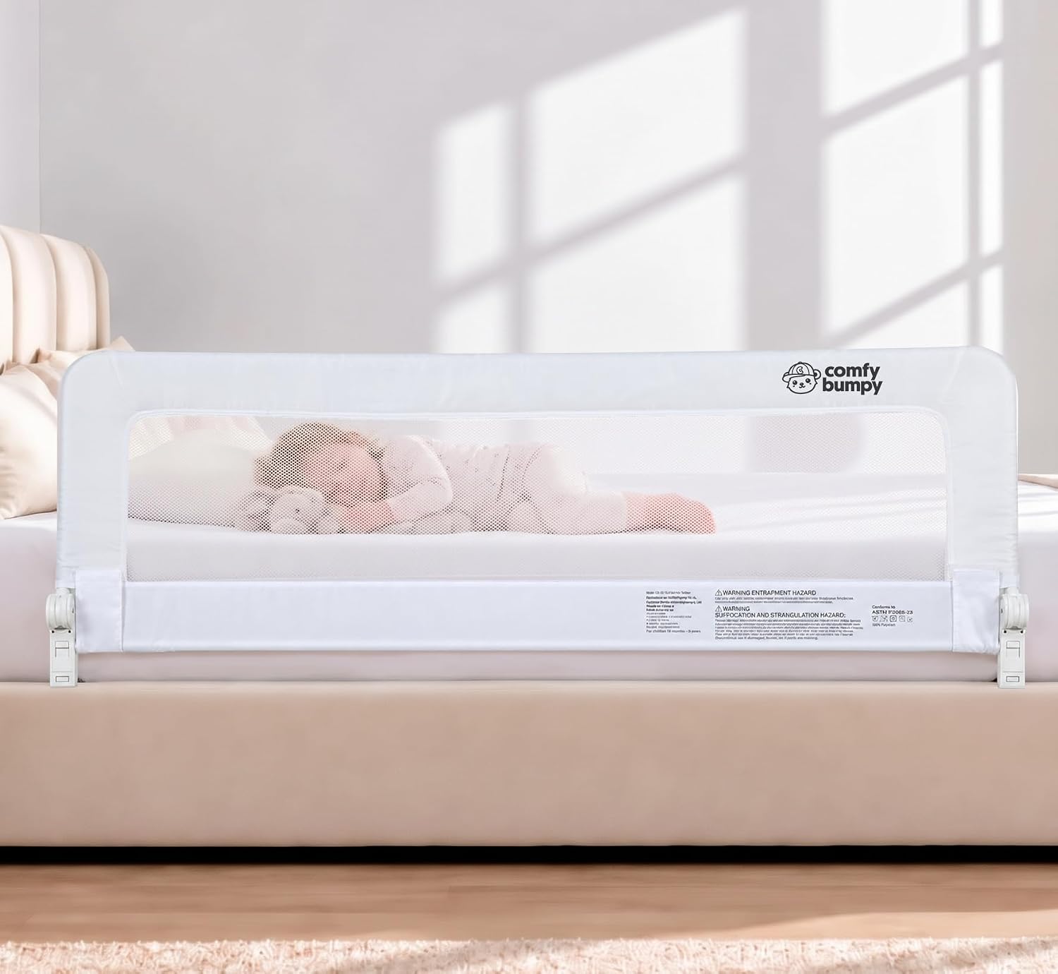 Detalle de ComfyBumpy Toddler Bed Rail, 141 cm