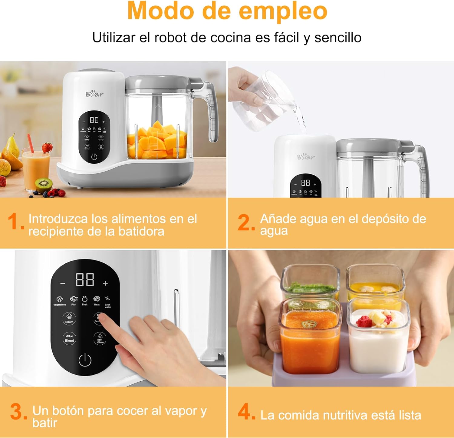 Thumbnail 4 de Bear Robot Batidora multifunción 400 ml