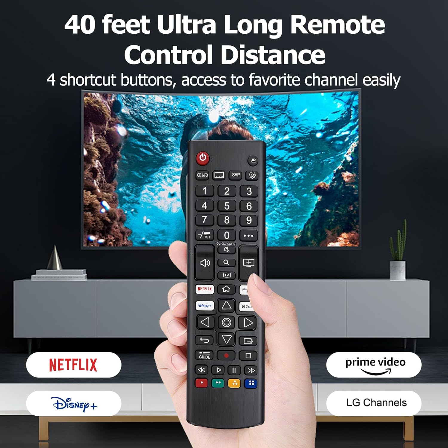 Thumbnail 4 de 2 Pack LG TV Remote Control Replacement – Universal LG Remote for All LG LED/OLED/LCD/Smart TVs