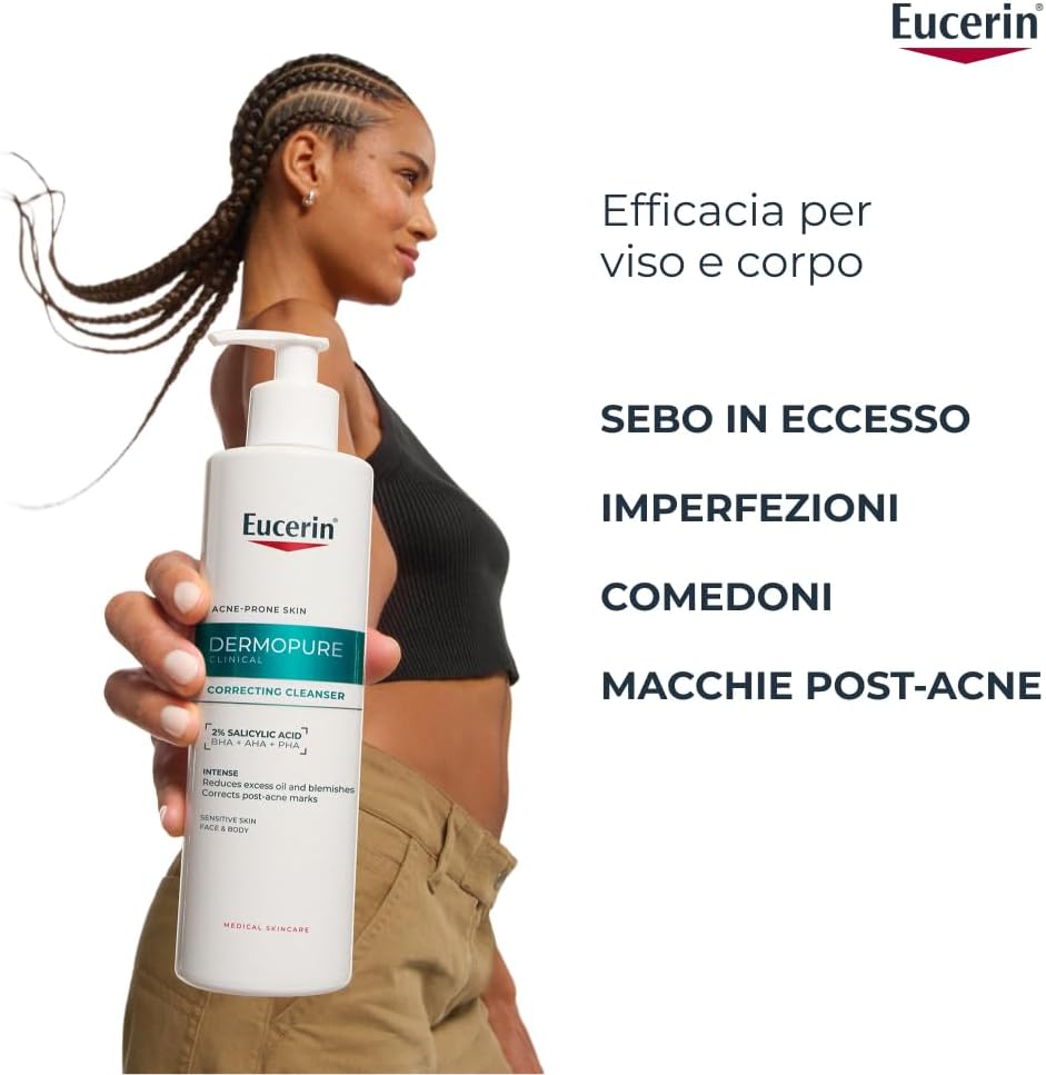 Thumbnail 2 de Eucerin DermoPure Clinical Detergente Viso Tripla Azione 400 ml con 2% Acido Salicilico