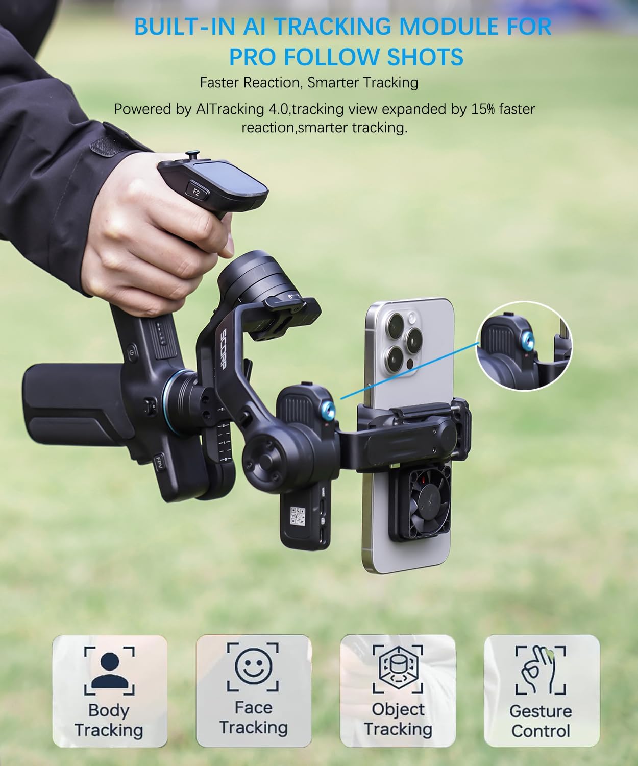 Detalle de FeiyuTech Scorp Mini 3 Gimbal Stabilizer for iPhone