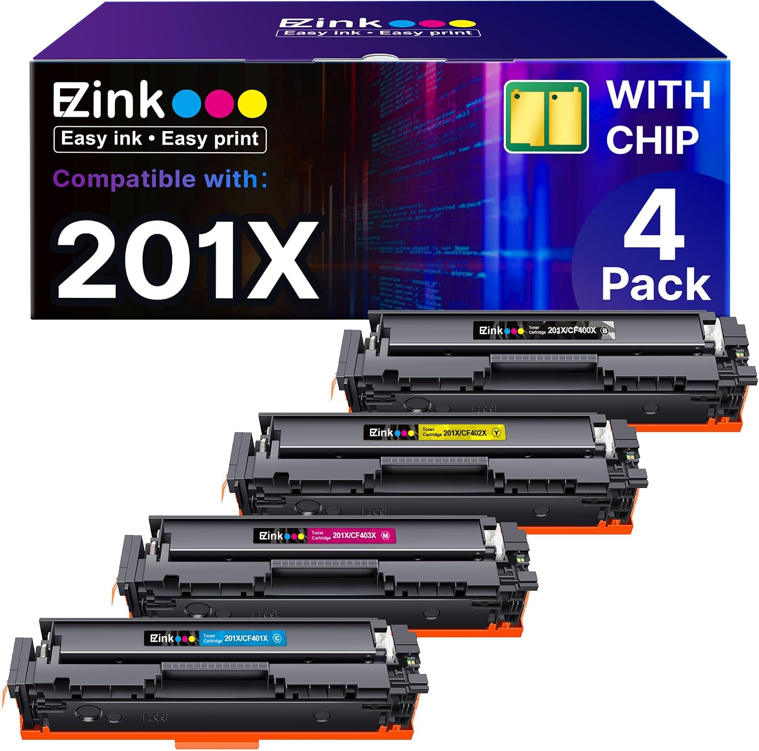 Detalle de E-Z Ink Toner Cartridges 201X