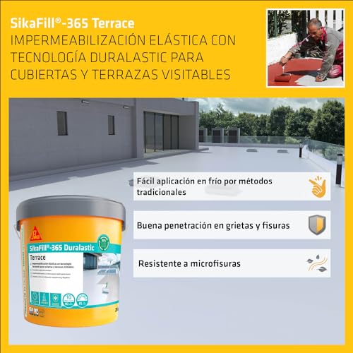 Thumbnail 3 de SIKA SikaFill 365 Terrace 20 kg — revestimiento acrílico para terrazas 🏠