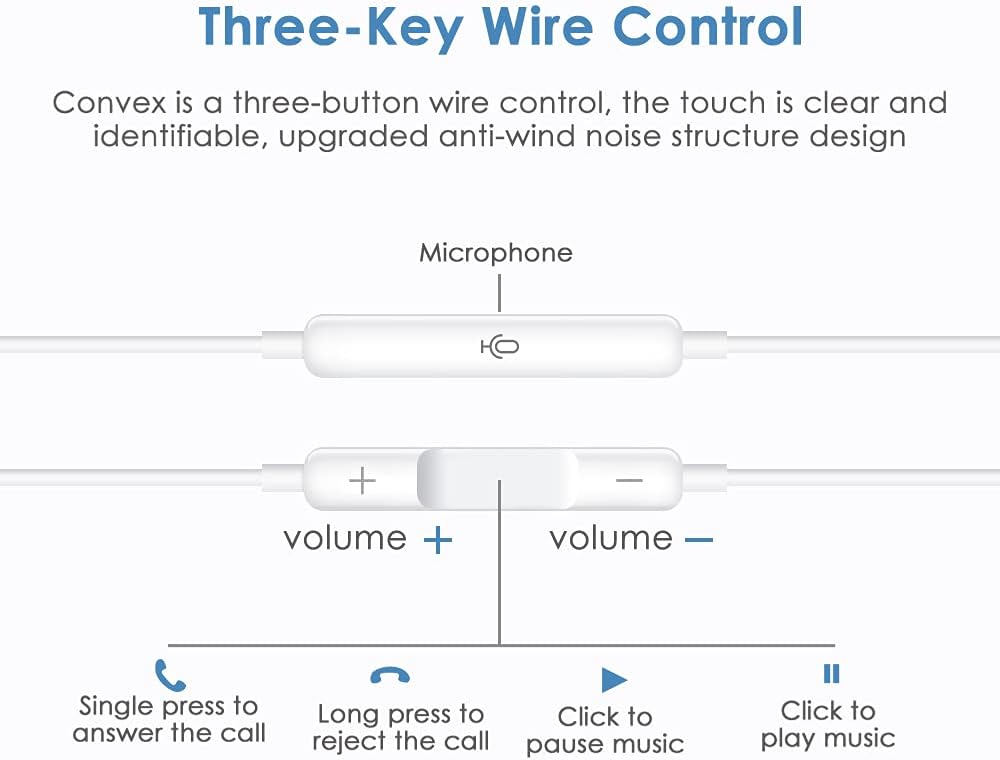 Thumbnail 4 de In-Ear Headphones for iPhone – MFi Certified HiFi Audio with Inline Control