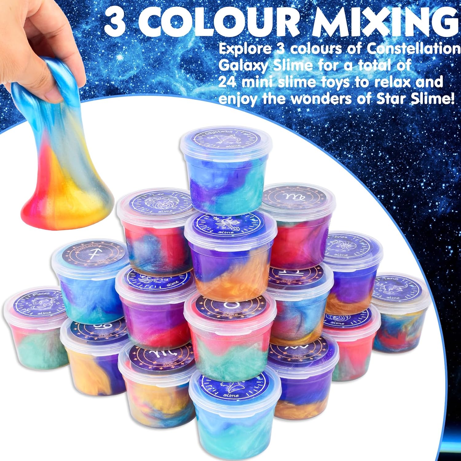 Detalle 2 de Galaxy Slime Kit 24-Pack