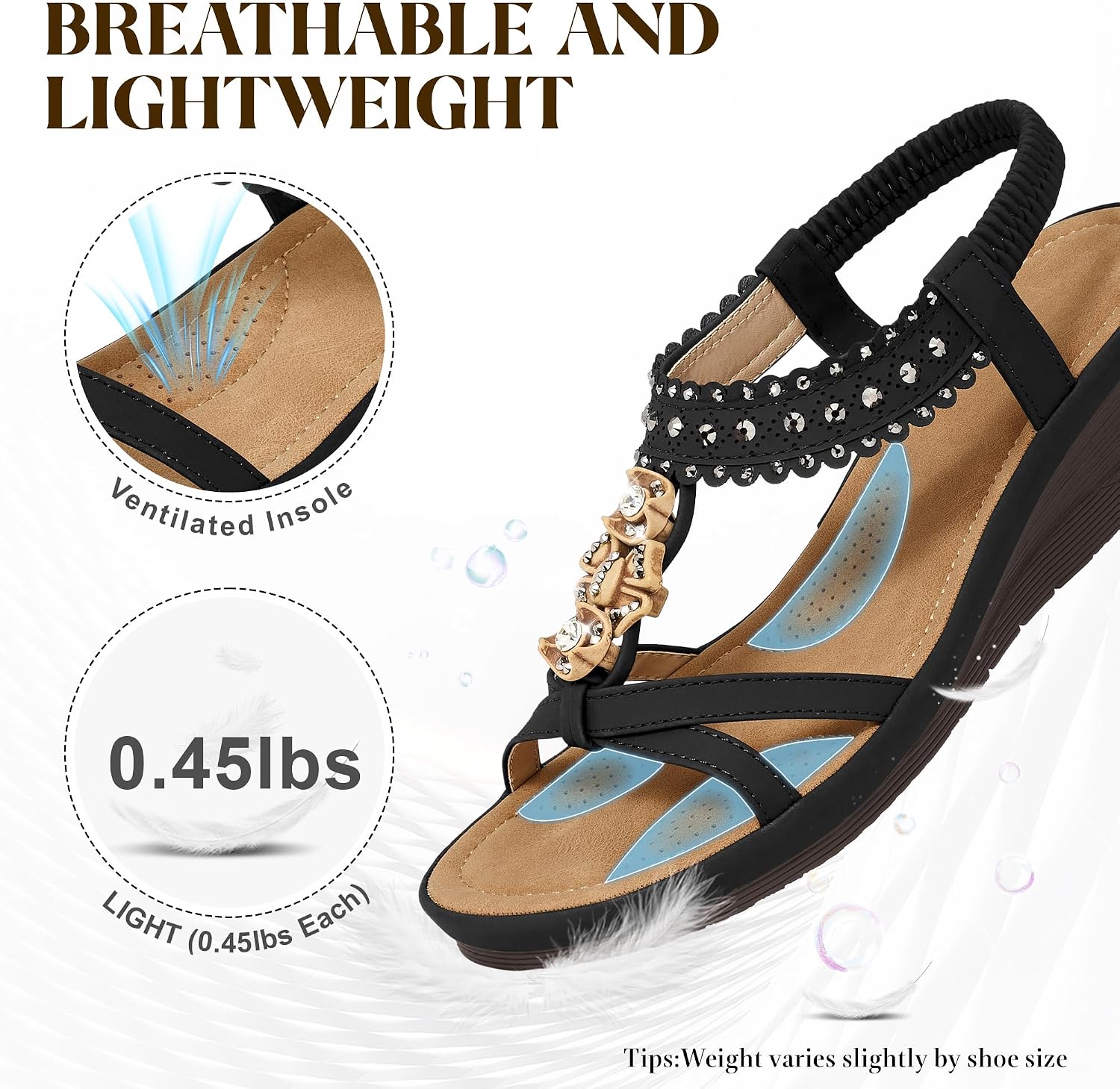 Thumbnail 6 de Alicegana Comfy Wedge Sandals for Women