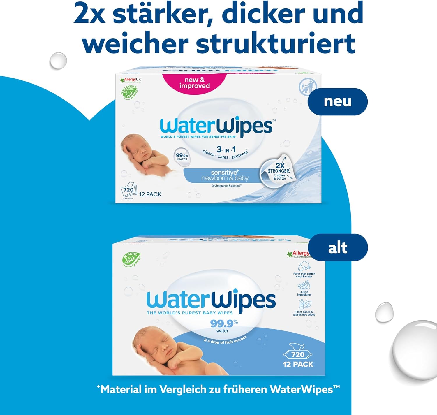 Thumbnail 2 de WaterWipes Sensitive+ 720 Stück