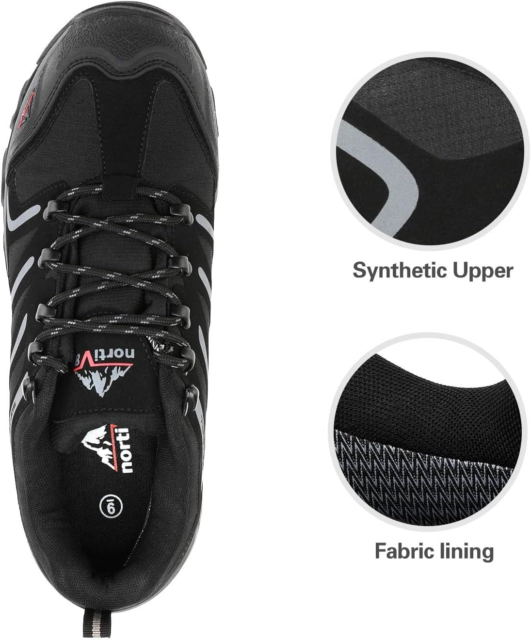 Thumbnail 2 de NORTIV 8 Herren wasserdichte Wanderschuhe (Low Top) – leichter Outdoor-Trekking- und Trail-Stiefel