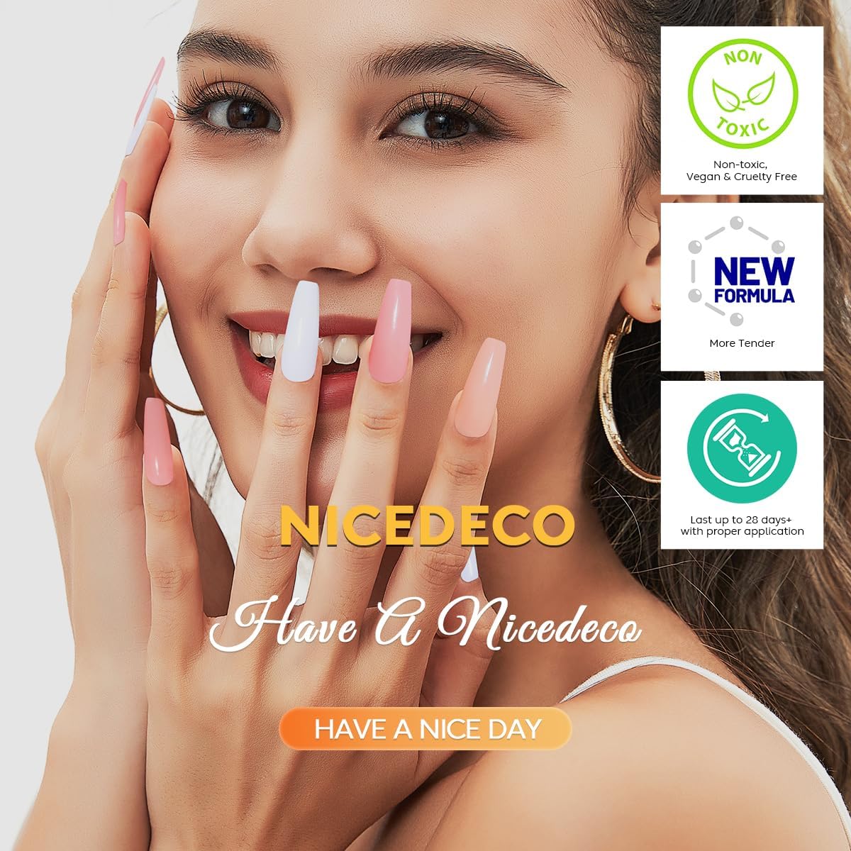 Detalle de Nicedeco 15ML Vernis Semi Permanent Top Coat Sans HEMA – Gel Polish Brillant et Durable
