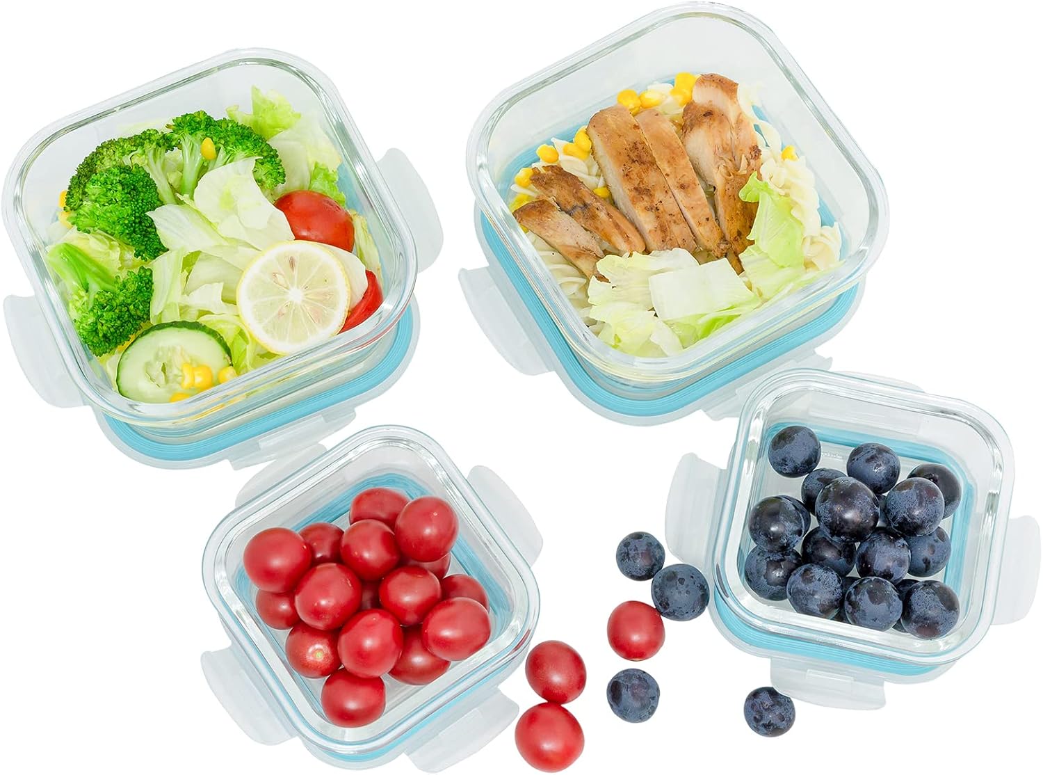 Thumbnail 1 de ROSOS Glass Food Storage Set 6-Pack 370ml