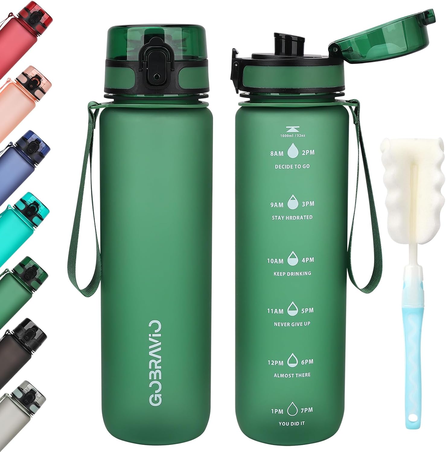 Detalle de Gobravio 1L BPA free sports bottle