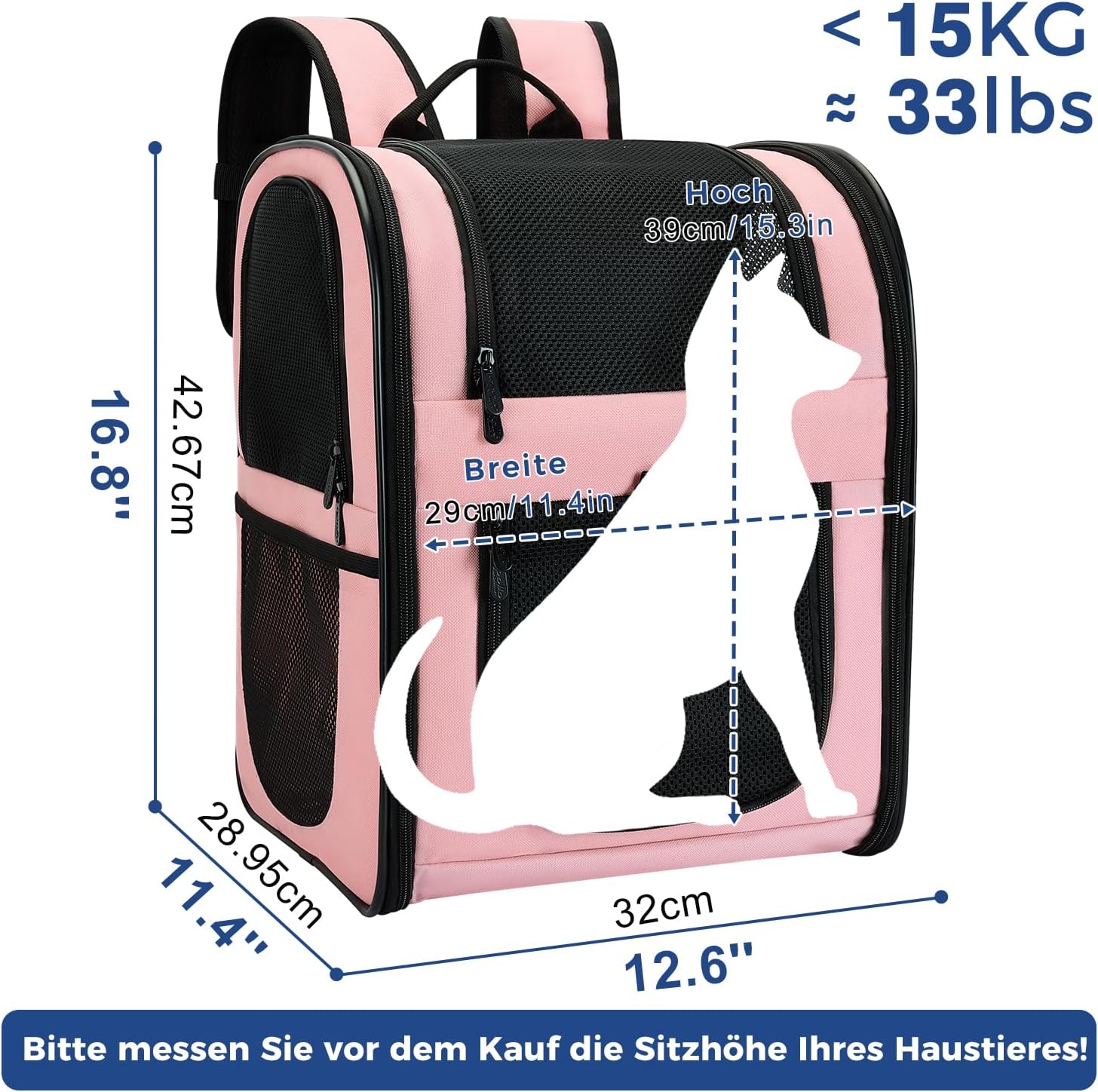 Detalle 2 de Apollo Walker HundeRucksack 2 bis 15 kg