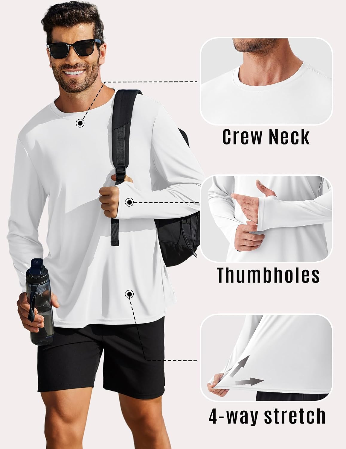 Detalle 2 de PINSPARK rashguard uomo UPF 50+ 2-Pack