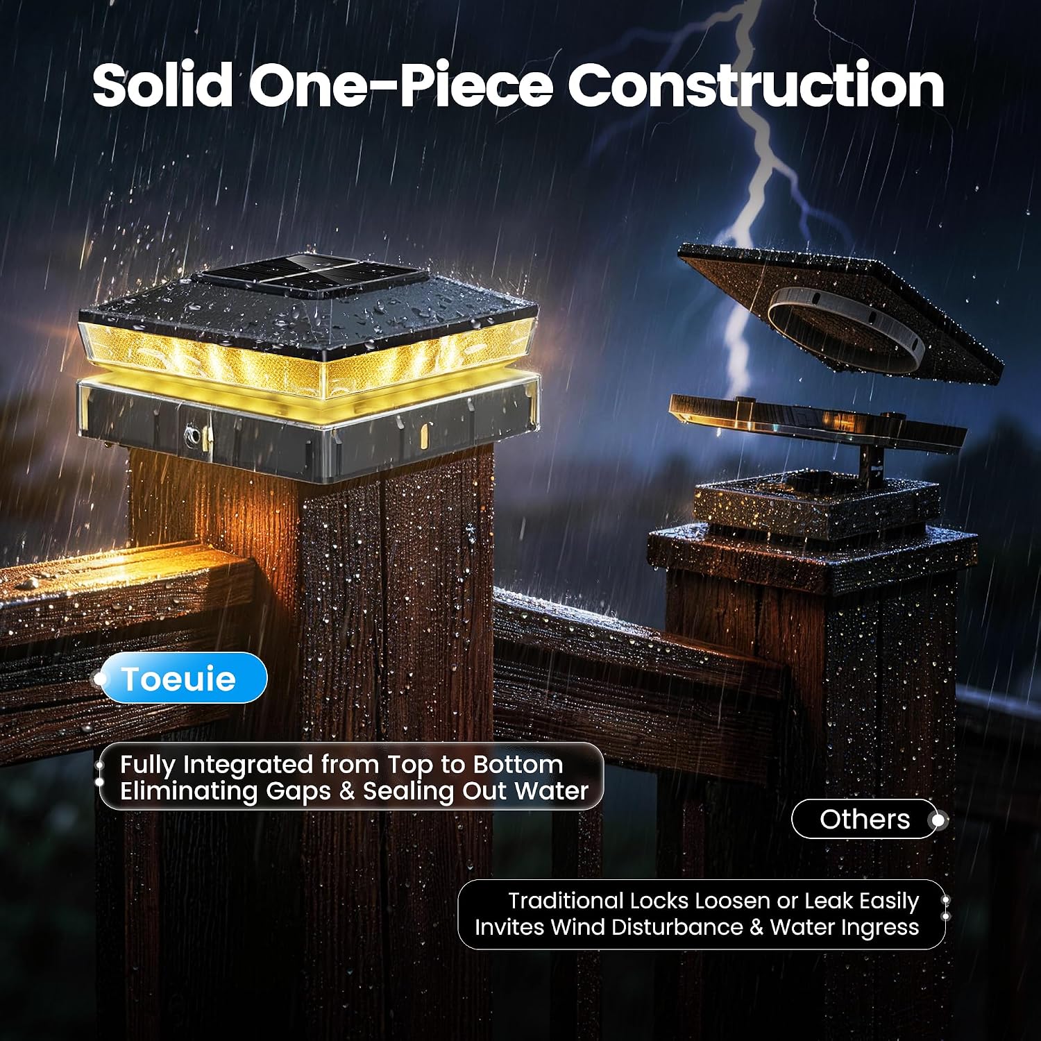 Detalle 1 de Toeuie Solar Post Cap Lights 4x4