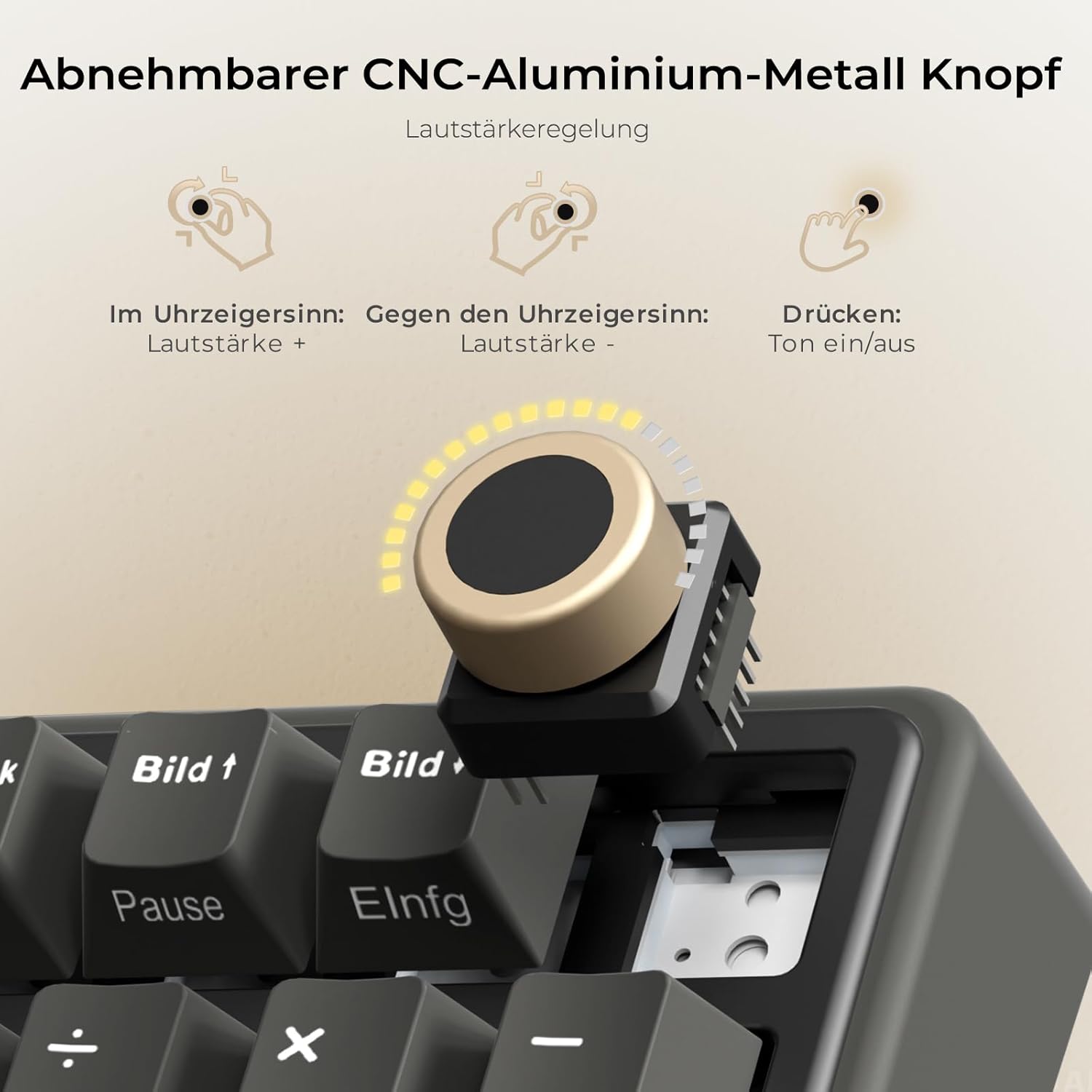 Detalle de RK ROYAL KLUDGE R98 Pro mechanische Tastatur QWERTZ