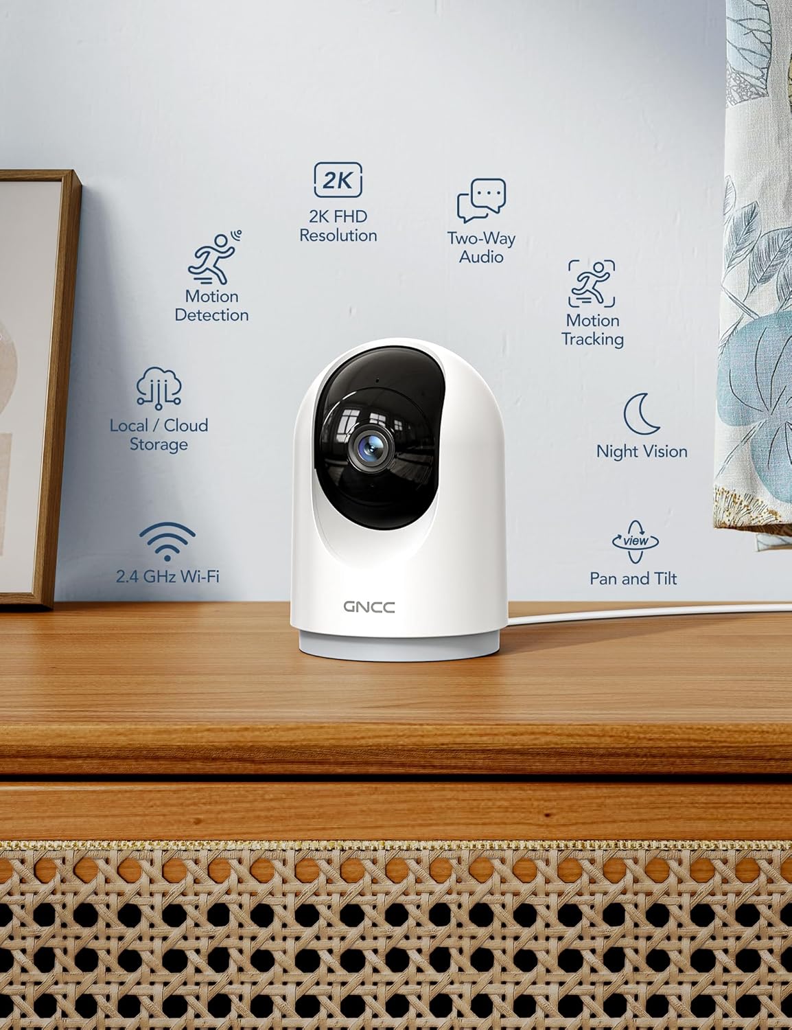 Thumbnail 1 de GNCC 2K Security Cameras 4pcs 24/7