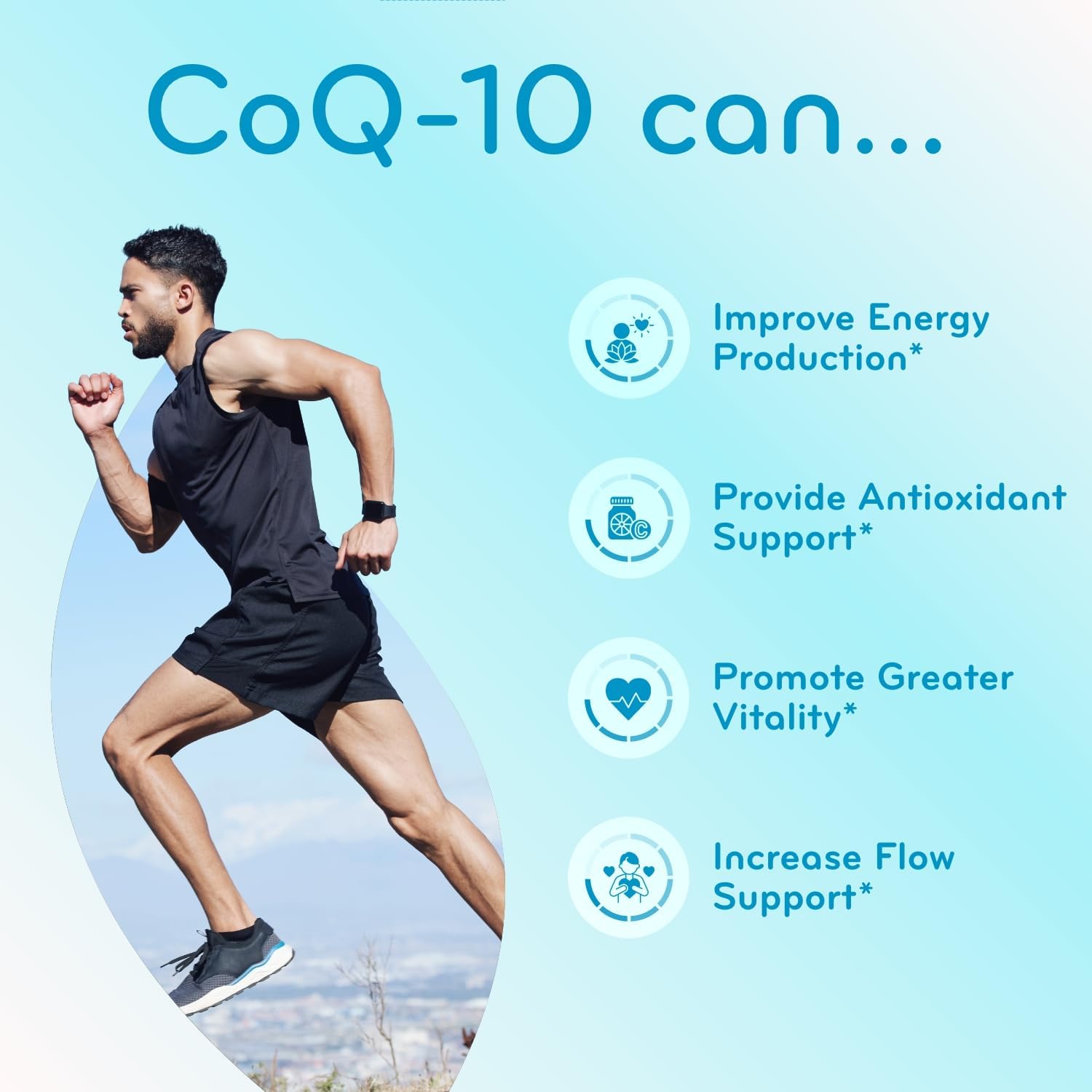 Detalle 1 de Clear Formulas CoQ10 200mg Capsules, Ubiquinone, Vegetarian Capsules