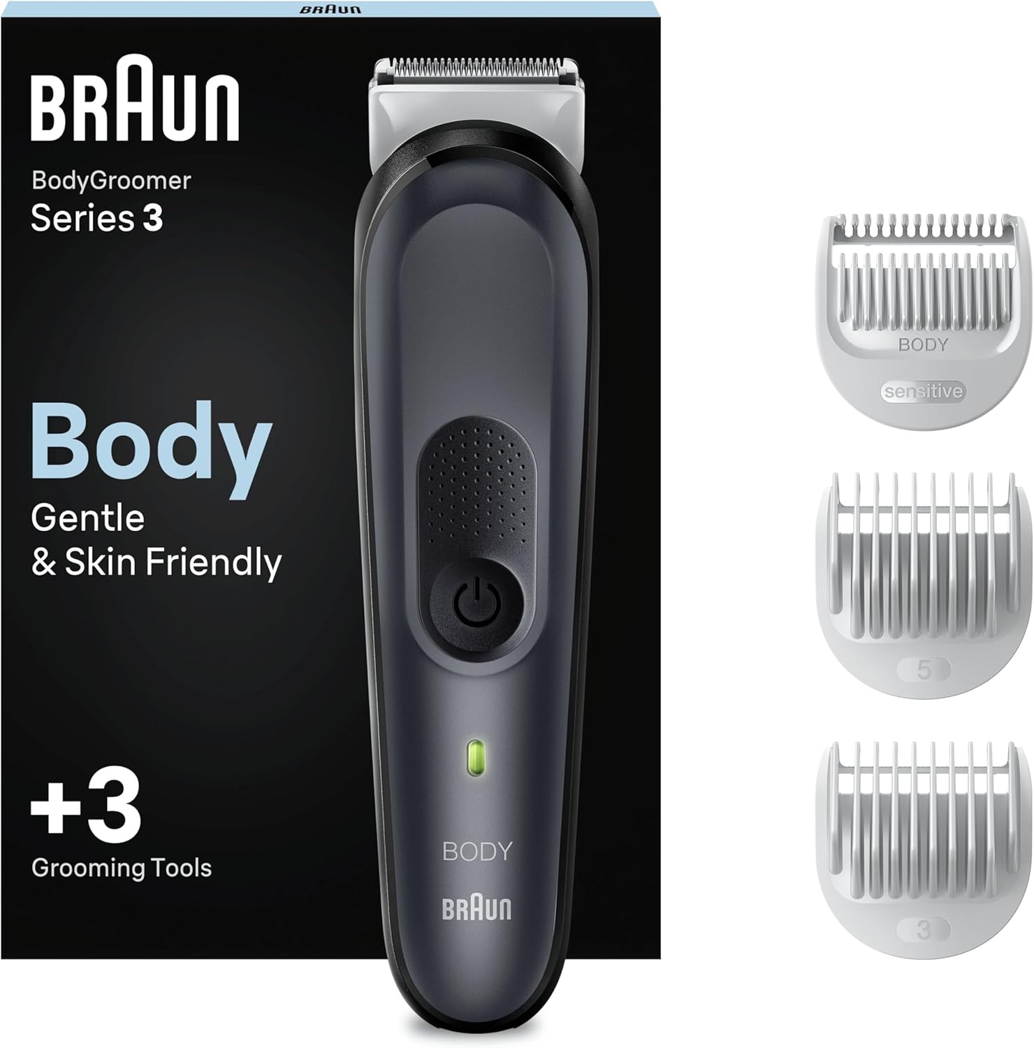 Thumbnail 2 de Braun Series 5 BG5555 Body Groomer for Men with +7 Tools, SkinGuard & Waterproof SmoothShave head