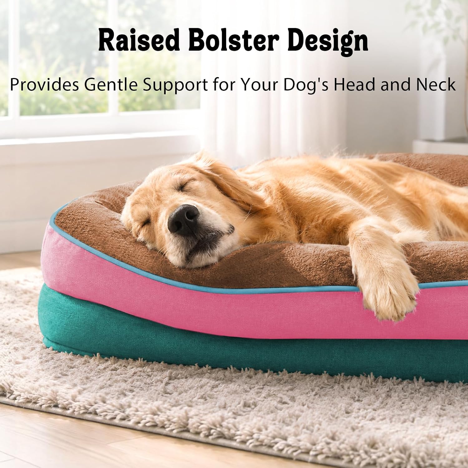 Detalle de Chez Paw Orthopedic Dog Bed, 42 x 30 Inch