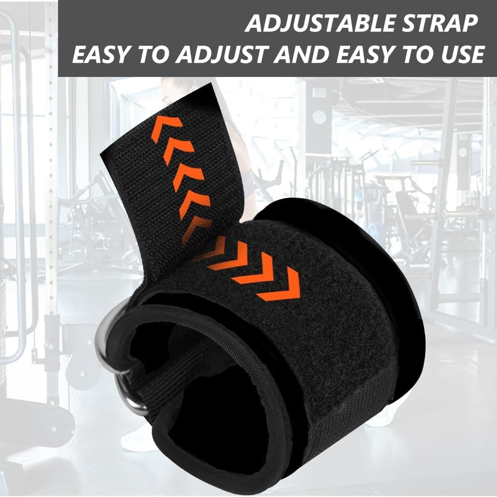 Thumbnail 2 de Flintronic Ankle Straps for Cable Machine with Double Stainless Steel D-Rings