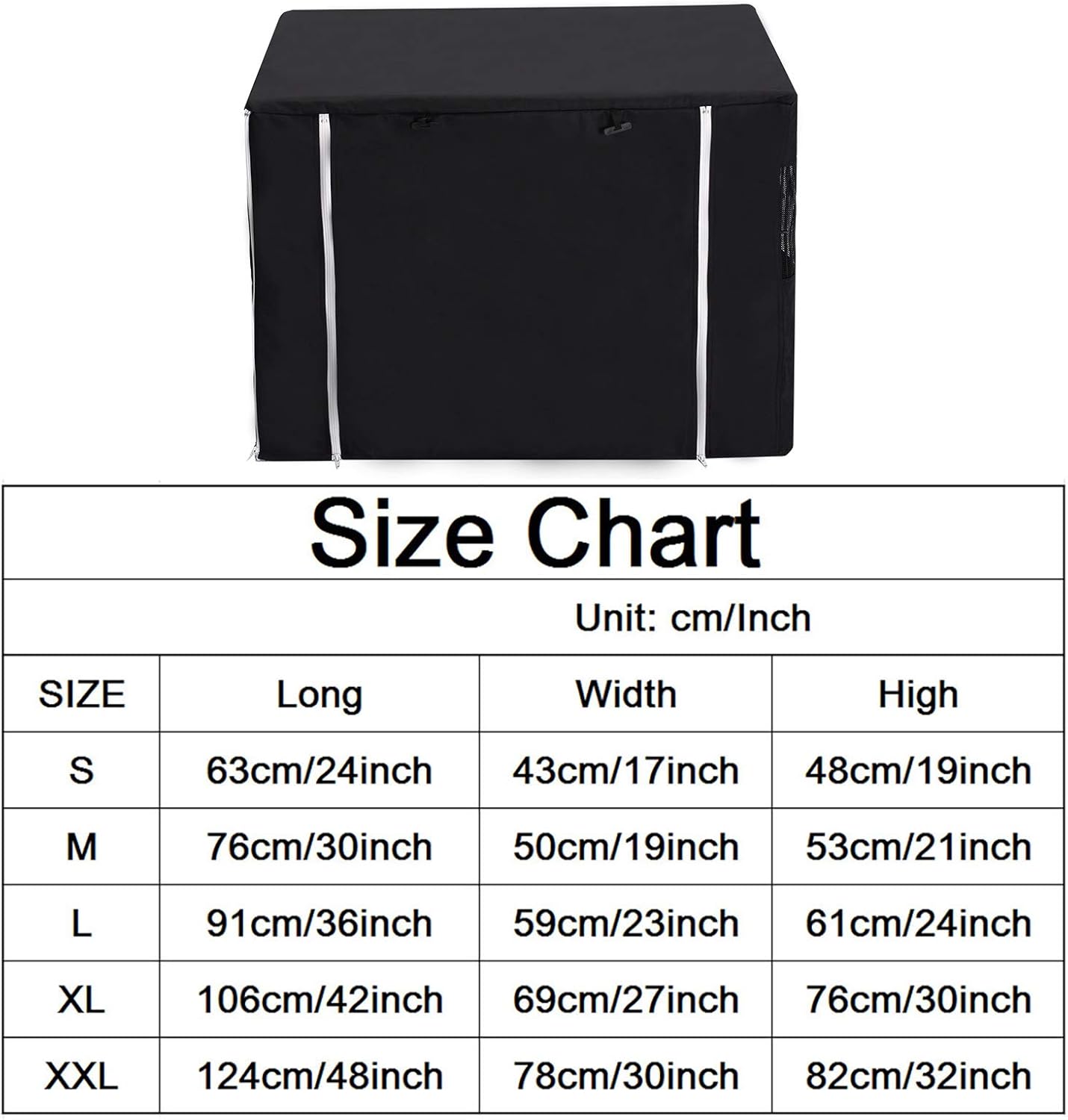 Thumbnail 6 de Morezi Dog Crate Cover for Wire Crates (Heavy Duty Waterproof, Windproof) – Black – Cover only, L 0722