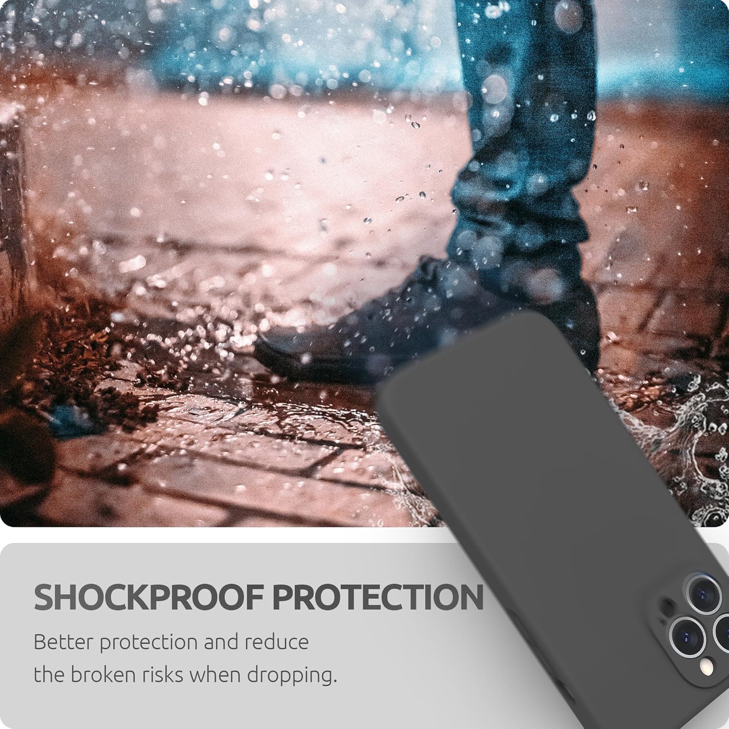 Thumbnail 4 de SURPHY Liquid Silicone Case with Screen Protector for iPhone 13 Pro Max (6.7 inch) – Shock-absorbent, Lens-safe Protection