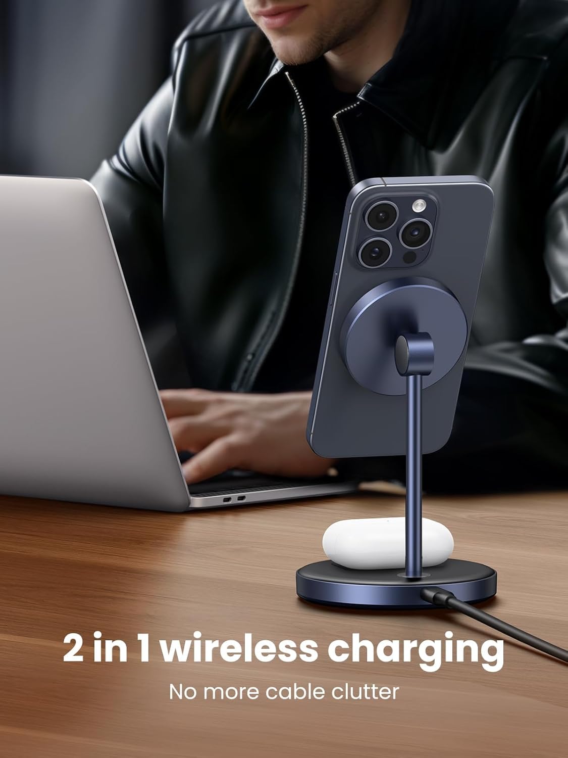 Detalle de UGREEN MagFlow MagSafe Charging Stand 3 ft