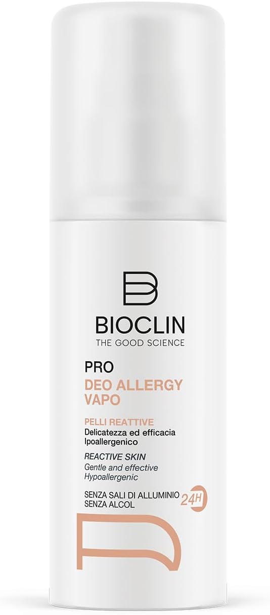 BIOCLIN Deo Pro Allergy Vapo 24H – Deodorante spray ipoallergenico per pelli sensibili, 100 ml