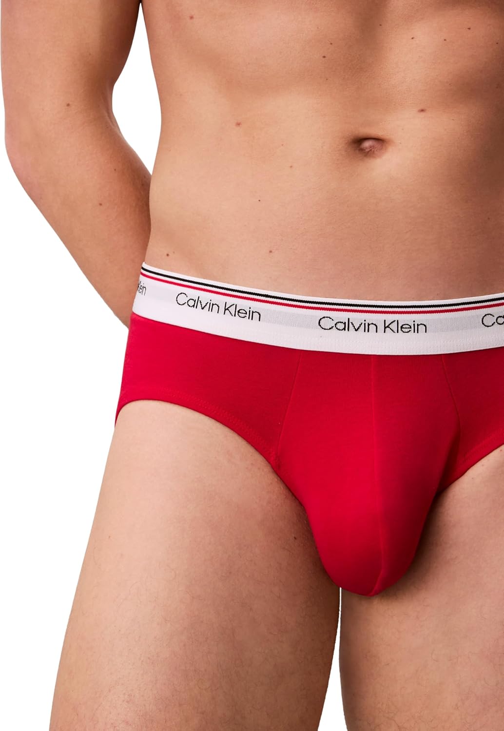Thumbnail 3 de Calvin Klein Men’s 3 Pack Balance Hipster Briefs with Logo Waistband