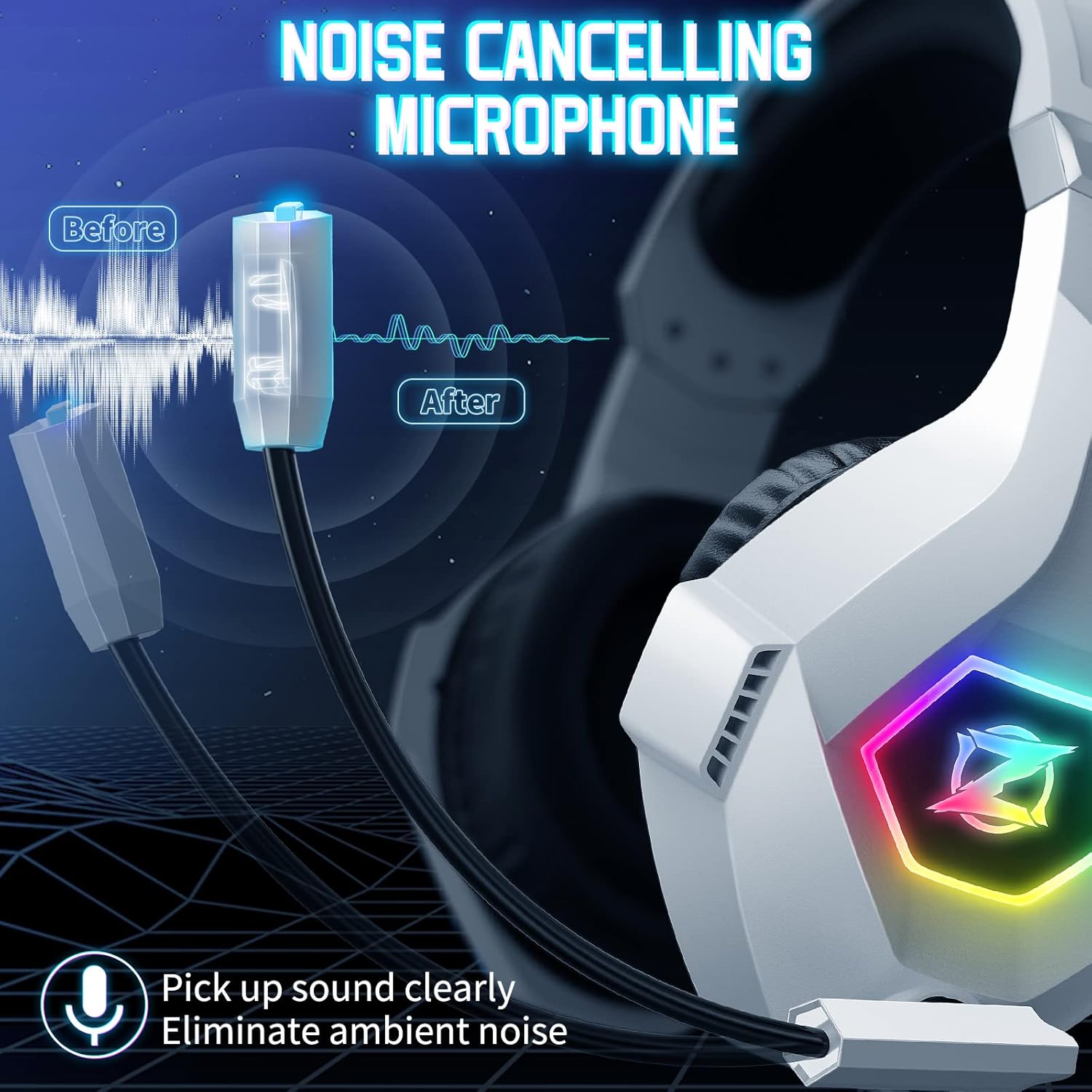 Thumbnail 1 de Ozeino Gaming Headset surround sound for PS5