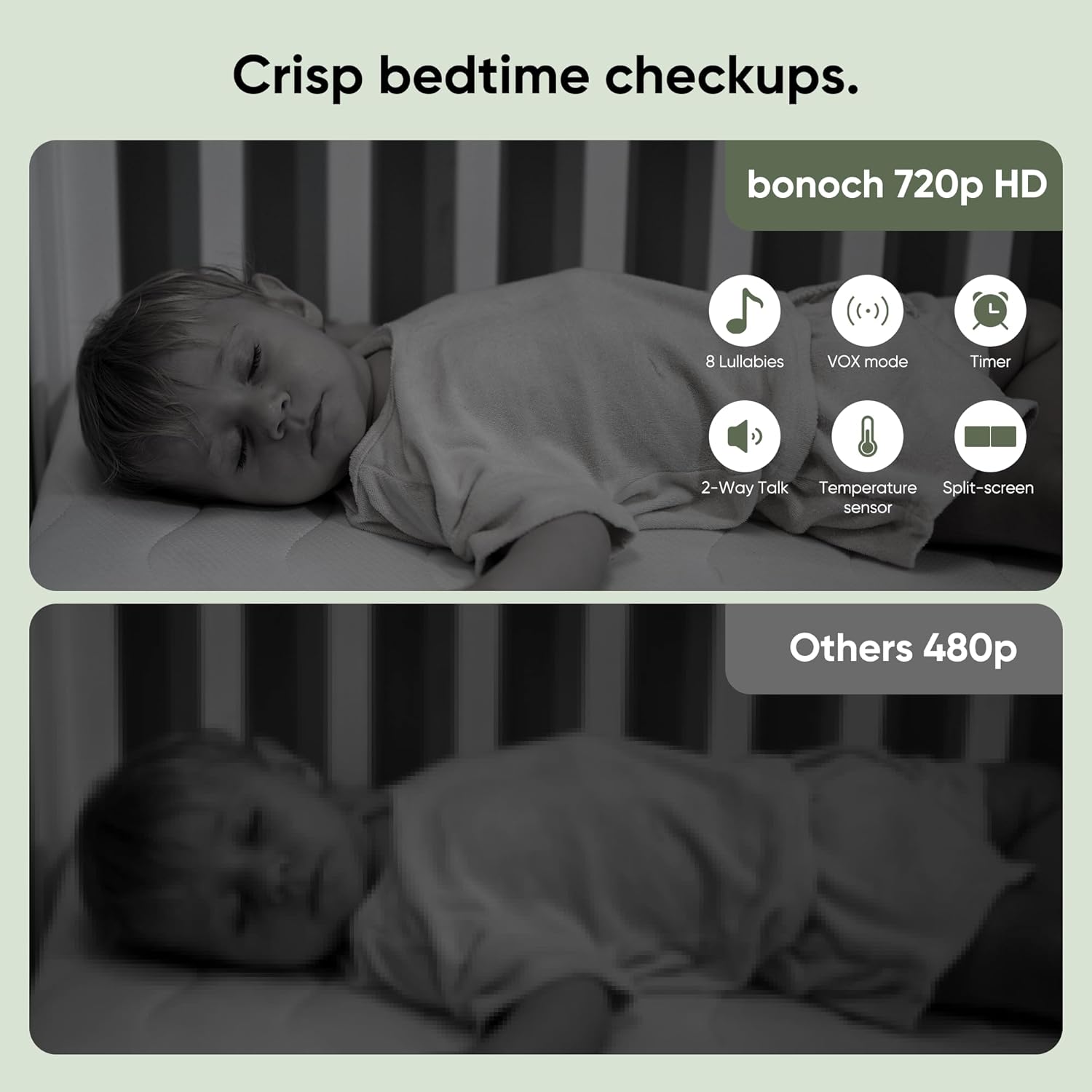 Thumbnail 5 de bonoch 7" 720P Baby Monitor with Camera