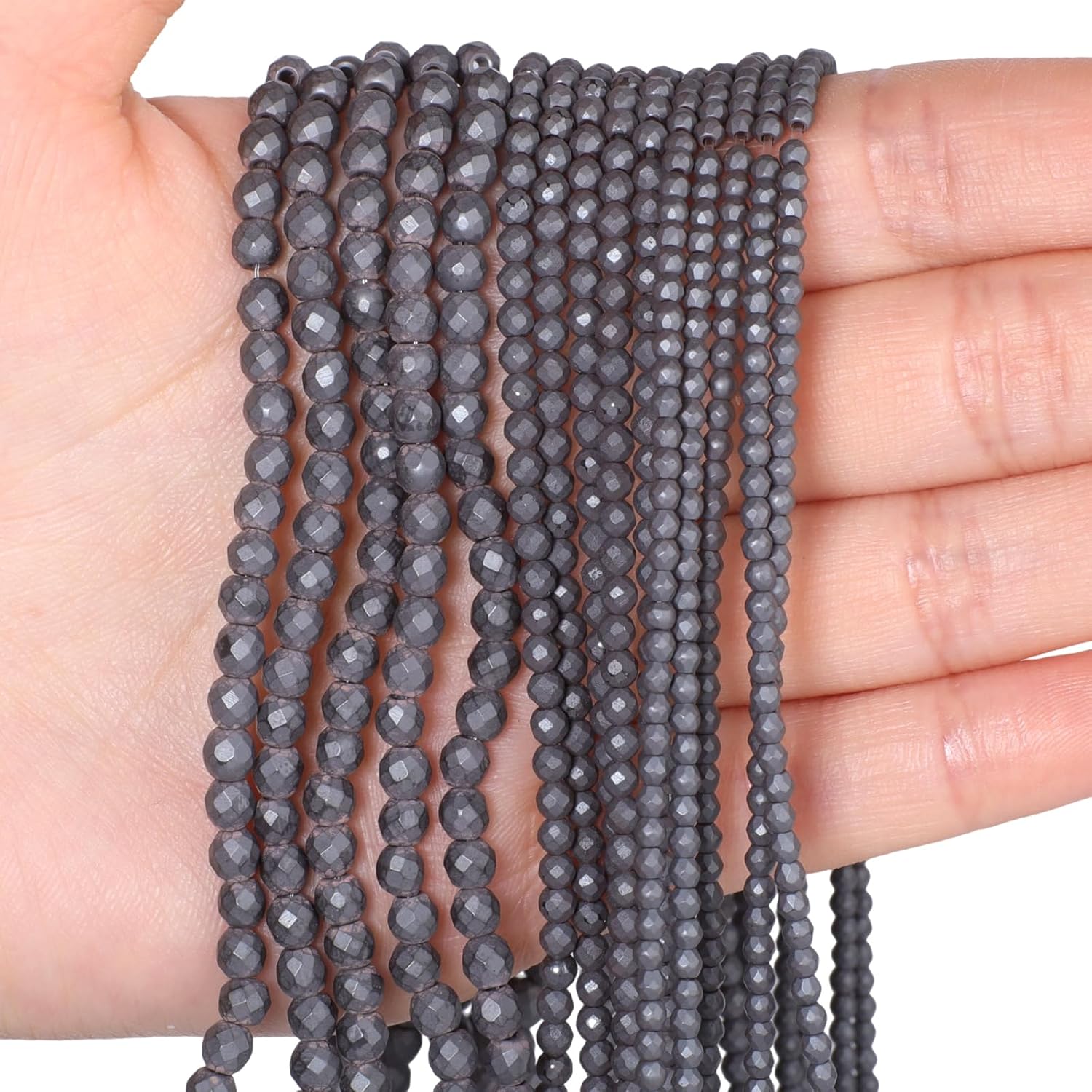 Detalle de Songxi Hematite Beads, 4mm
