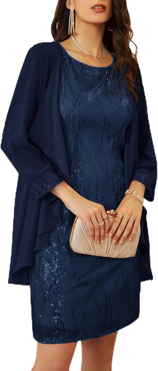 Detalle de GRACE KARIN Sequin Dress two piece