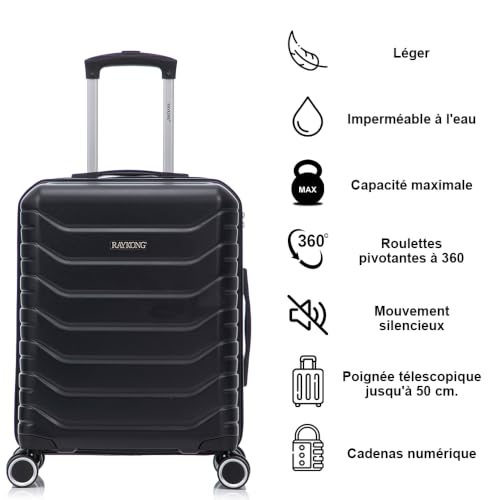 Thumbnail 1 de RAYKONG RK12 valise cabine 40 L en polycarbonate, serrure intégrée