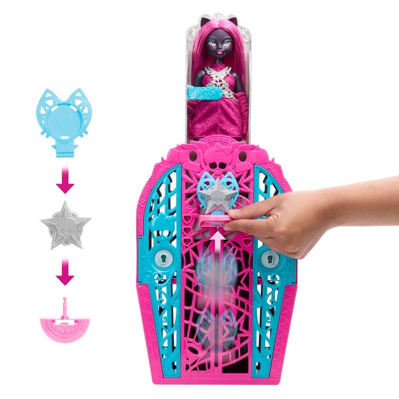 Detalle 2 de Muñeca Monster High Skulltimate Secrets multicolor 32 cm desmontable de Mattel