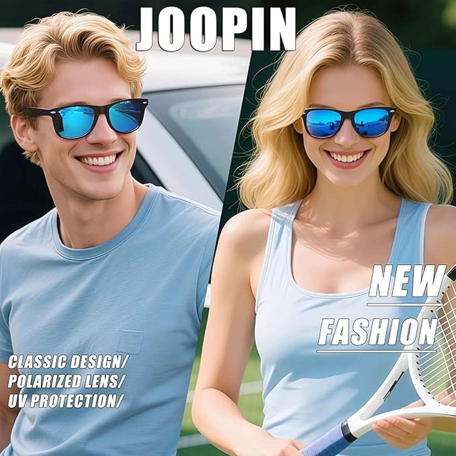 Thumbnail 1 de Joopin Occhiali da Sole Polarizzati Unisex 80s